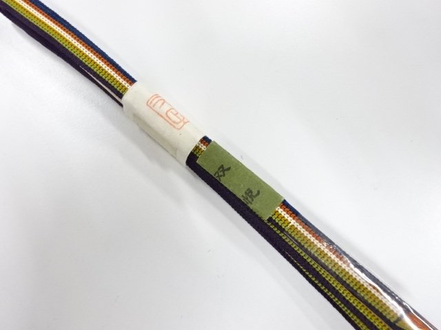 未使用品　正絹　帯留め用　手組三分紐